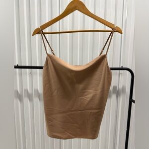 Banana Republic Tan Satin Camisole Top